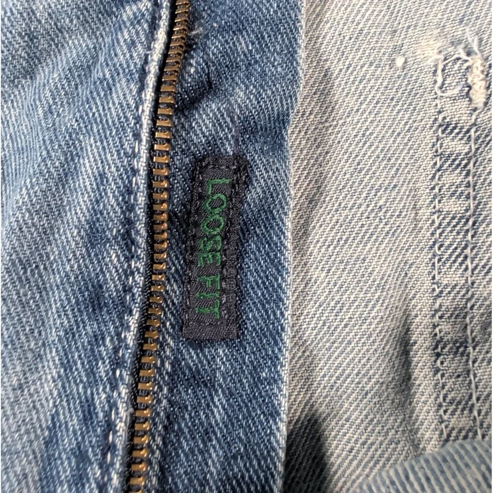 Vtg Y2K NAUTICA Jeans Mens 33x34 Denim Carpenter Baggy Loose Skater Utility USA